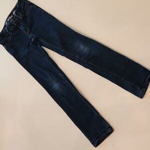 Cat And Jack Super Stretch Straight Dark Blue Adjustable Waist Jeans 10